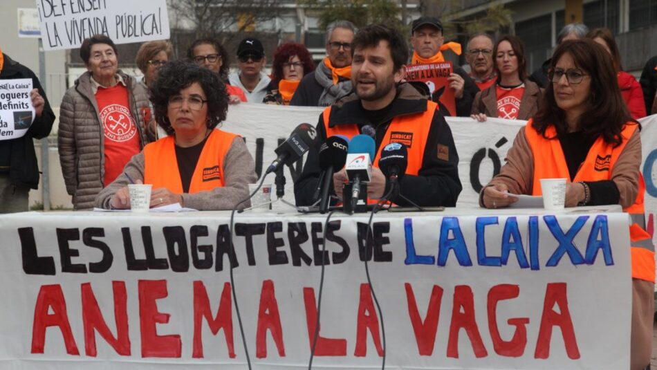 La vaga de lloguers contra La Caixa comença el seu segon mes: 60 famílies ja han retingut més de 58.000 €
