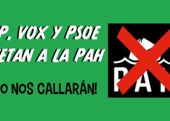PP, VOX y PSOE vetaron a La PAH