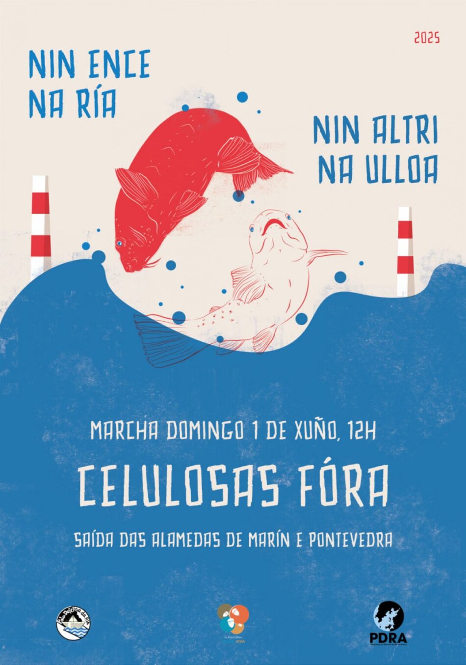 A CIG chama a participar na marcha e pé contra as celulosas o 1 de xuño en Pontevedra e Marín