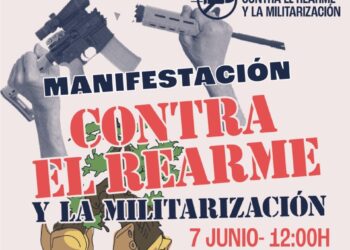España se moviliza contra el rearme militar: gran manifestación el 7 de junio