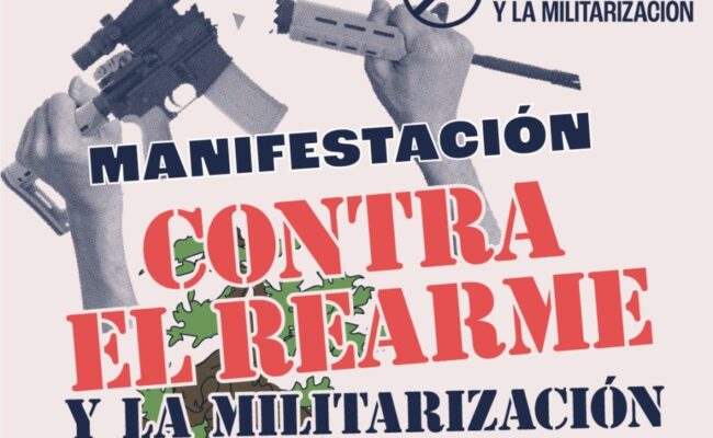 España se moviliza contra el rearme militar: gran manifestación el 7 de junio