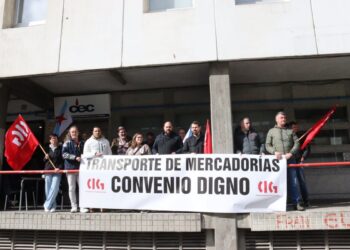 As centrais sindicais avanzan mobilizacións no transporte de mercadorías por estrada da Coruña ante o inmobilismo patronal