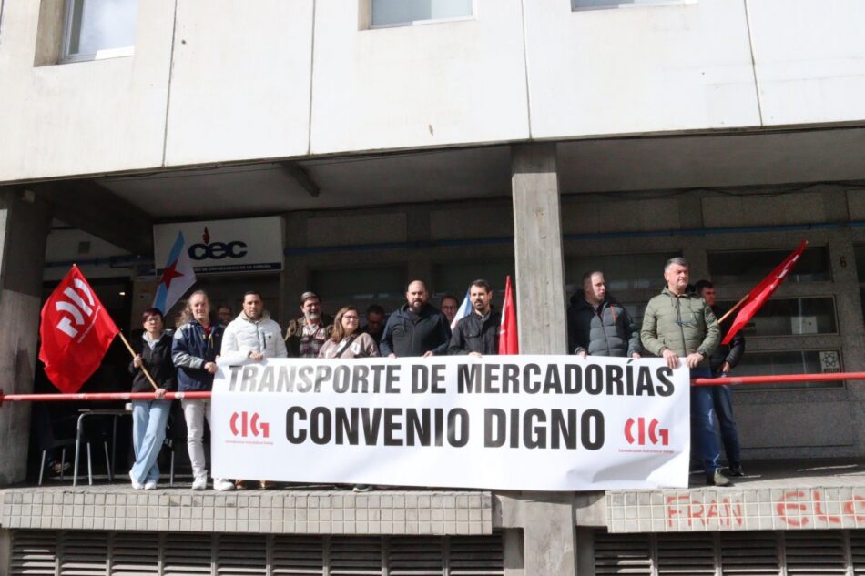 As centrais sindicais avanzan mobilizacións no transporte de mercadorías por estrada da Coruña ante o inmobilismo patronal