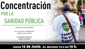 Protesta ante las obras interrumpidas de un nuevo centro de salud prometido hace más de 20 años en Carabanchel (Madrid)