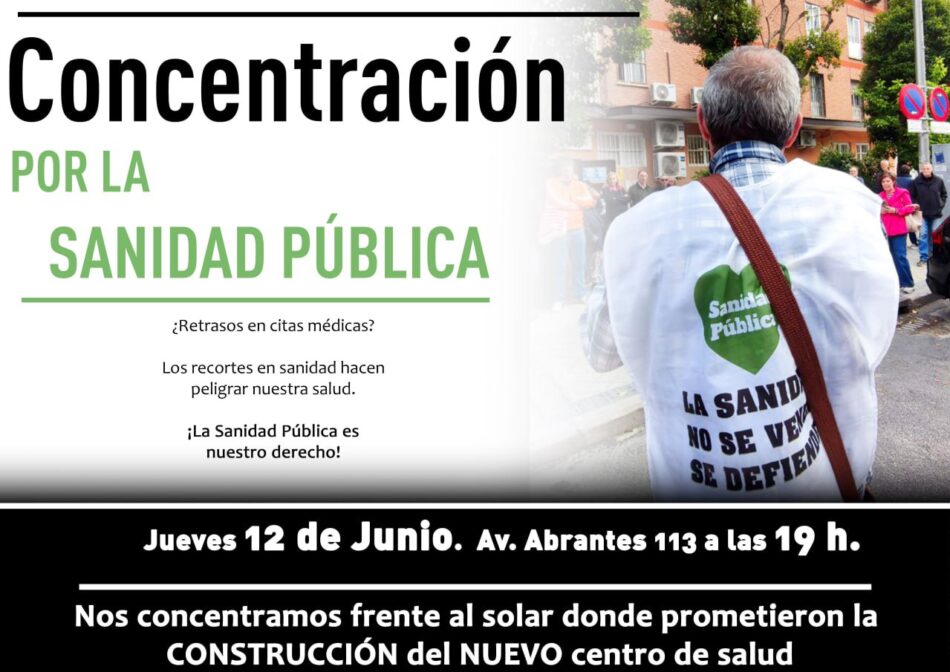 Protesta ante las obras interrumpidas de un nuevo centro de salud prometido hace más de 20 años en Carabanchel (Madrid)