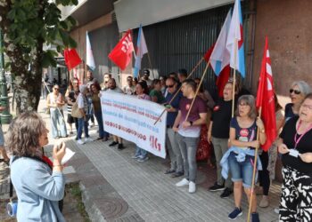Persoal de Unísono mobilízase en Vigo contra o empeoramento «insoportábel» das condicións laborais
