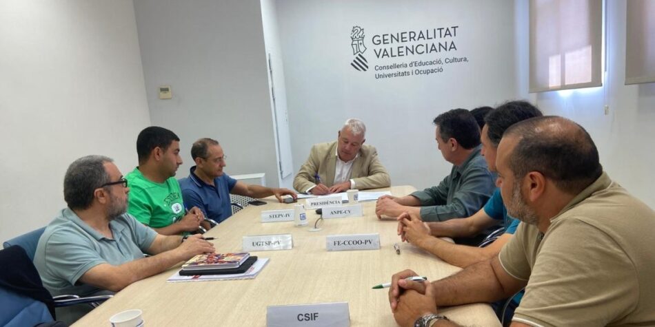 La Conselleria d’Educació de la Comunitat Valenciana llega a un acuerdo con organizaciones sindicales de profesorado PT-FP para que los interinos mantengan el mismo puesto que ocupaban hasta ahora
