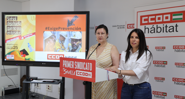 CCOO intensificará la vigilancia en las obras para garantizar el cumplimiento de la jornada intensiva ante la llegada del calor y exige a la Inspección que priorice las denuncias presentadas
