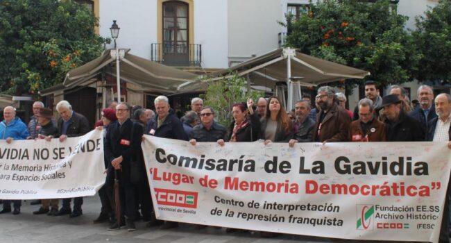 CCOO avisa de movilizaciones y denuncias si no se respetan los compromisos en relación a la memoria de las cientos de personas represaliadas en la Gavidia