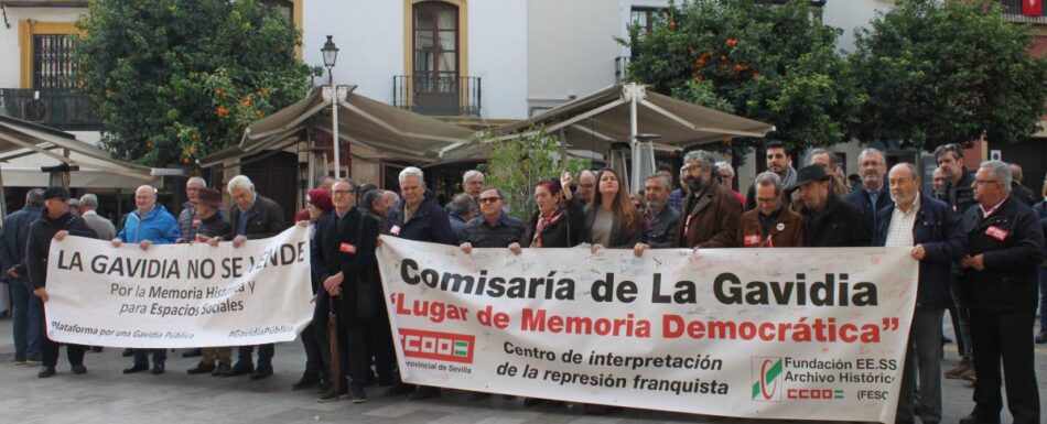 CCOO avisa de movilizaciones y denuncias si no se respetan los compromisos en relación a la memoria de las cientos de personas represaliadas en la Gavidia
