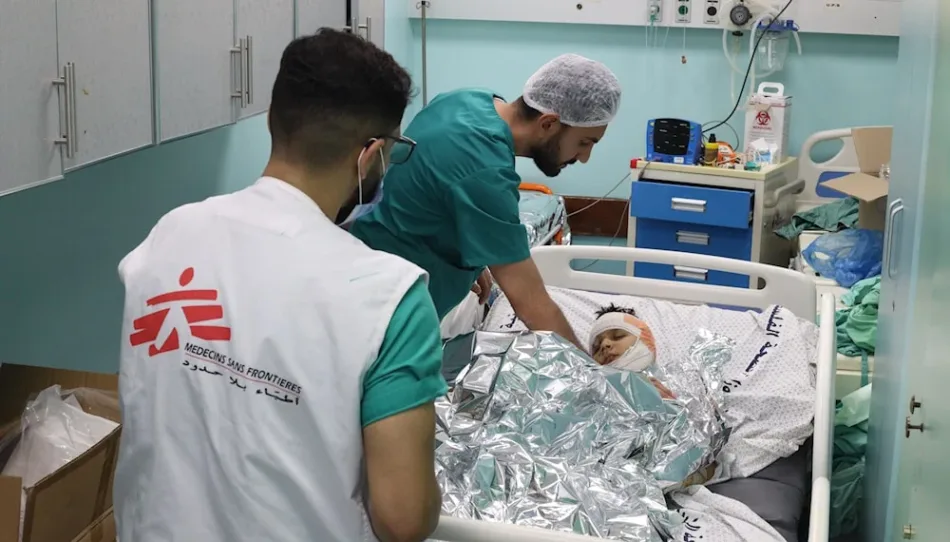 Médicos de Gaza donan su sangre a pacientes heridos por «Israel»