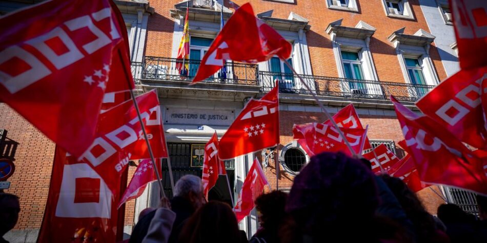 CCOO convoca una protesta este lunes ante el Ministerio de Justicia contra la implantación de los Tribunales de Instancia