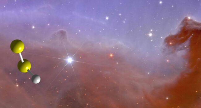 Capturan por primera vez la imagen de una molécula con enlace disulfuro en el espacio