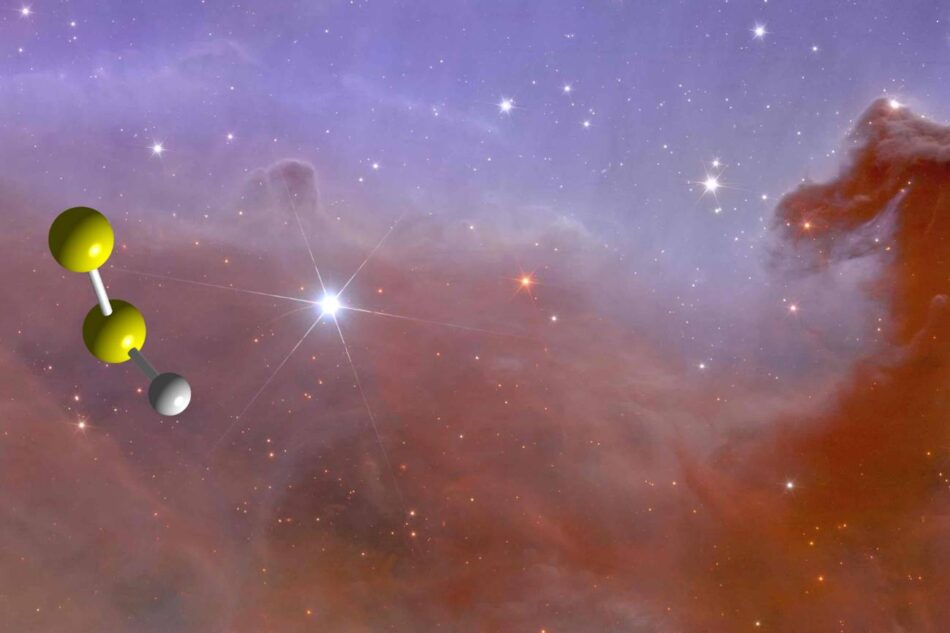 Capturan por primera vez la imagen de una molécula con enlace disulfuro en el espacio