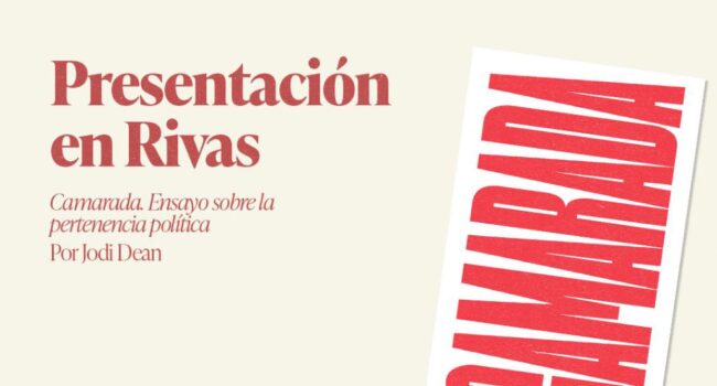 El PCE de Rivas organiza un nuevo evento literario con la presentación de «Camarada. Ensayo sobre la pertenencia política»