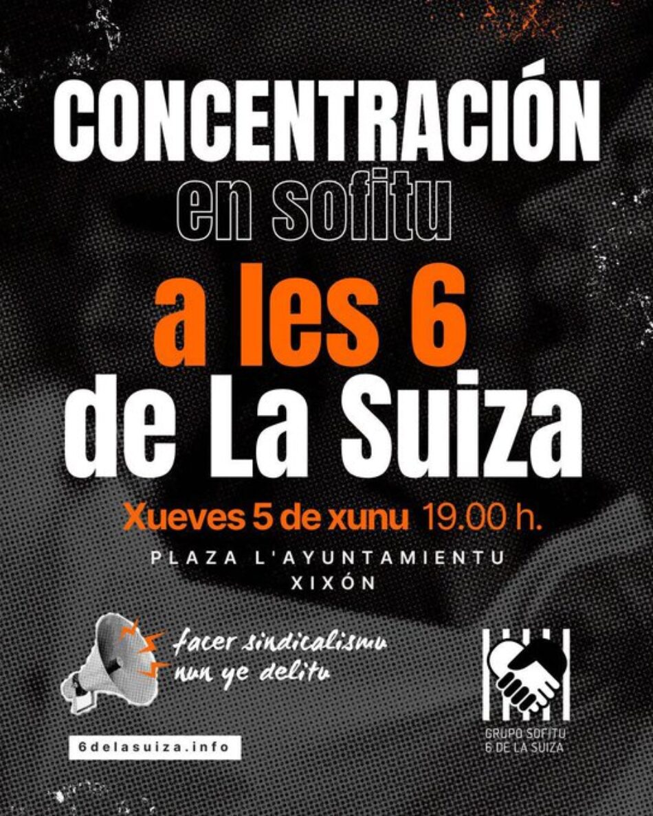 Solidaridad con lxs 6 de La Suiza. Basta ya de persecución, hacer sindicalismo no es delito