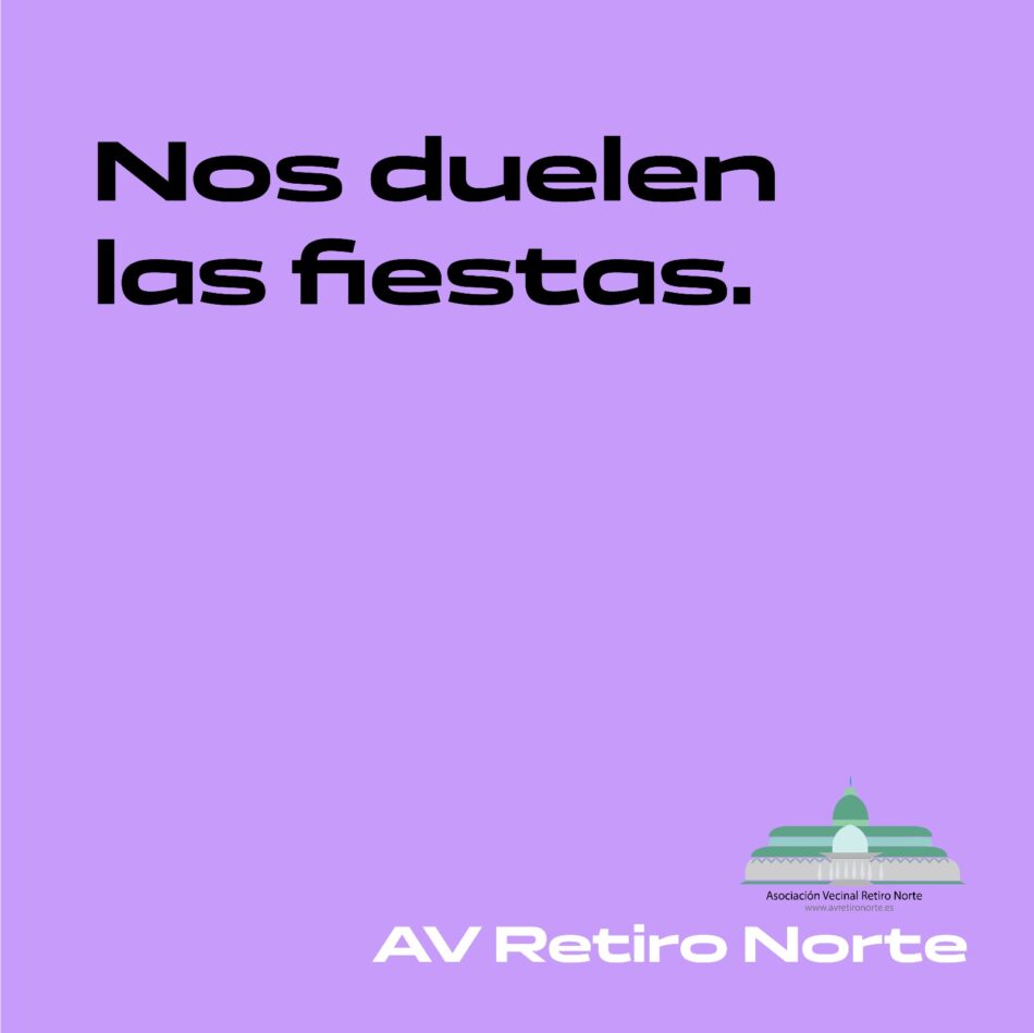 La Junta de Retiro de Madrid no permite las barras en la calle ni la actuación de grupos del barrio en las fiestas del distrito