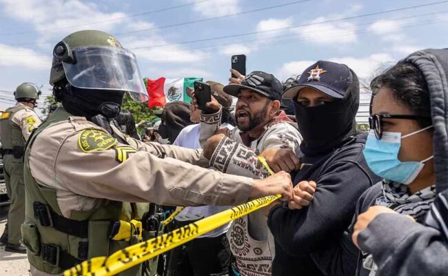 Estados Unidos entre protestas y desfiles militares