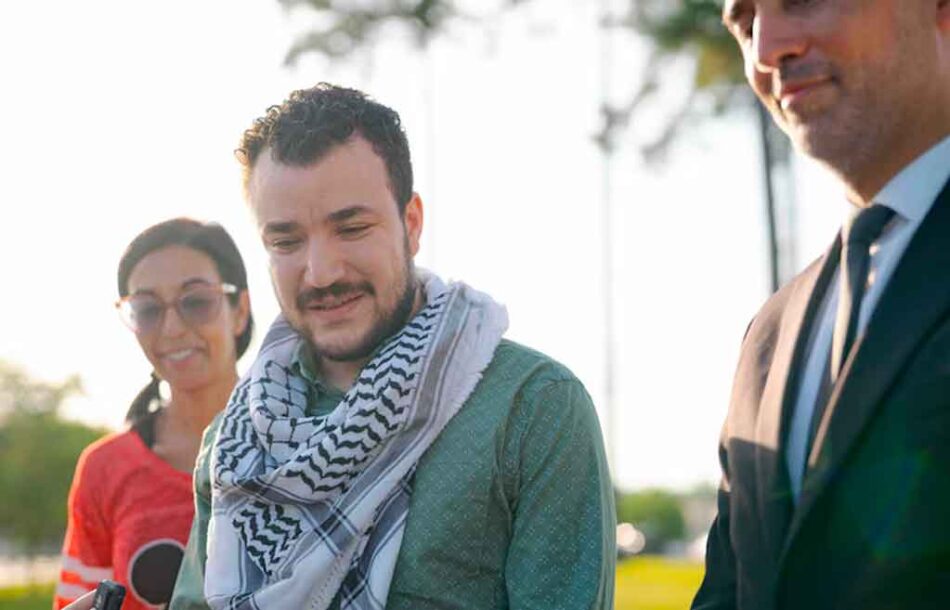 Liberan en EEUU al activista palestino Mahmoud Khalil