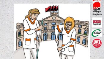El servicio de limpieza de la Universidad de Málaga se manifiesta nuevamente tras los intentos de la Subdelegación del Gobierno de prohibir las movilizaciones