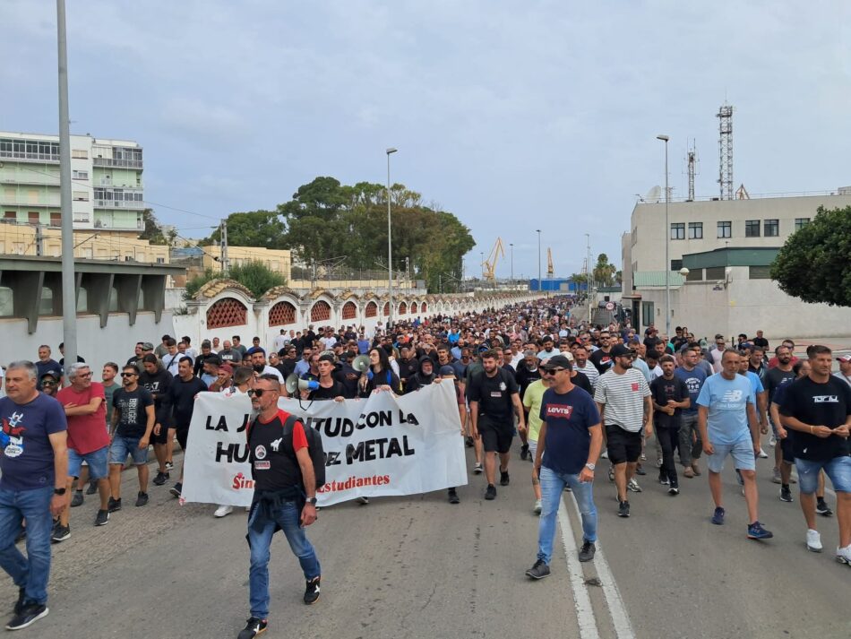 CGT continúa dando soporte a la huelga indefinida del metal gaditano: “No aceptaremos migajas ni atajos que hipotequen nuestro futuro”