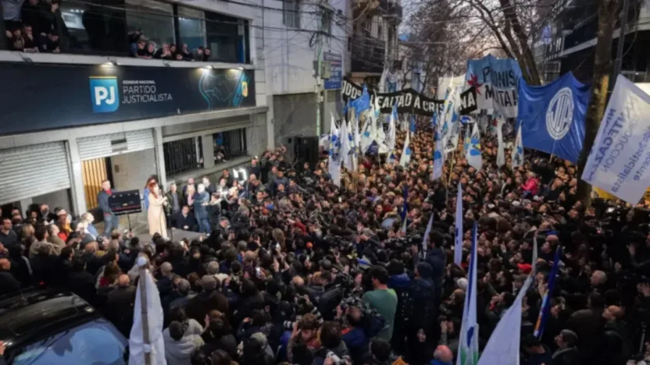Cristina Fernández de Kirchner recibe apoyo de comunidad internacional ante episodio de lawfare judicial