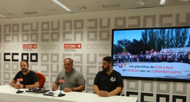 Las plantillas de ICSA y AyA van a la huelga la próxima semana