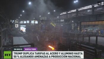 Trump eleva al 50 % los aranceles al acero y aluminio