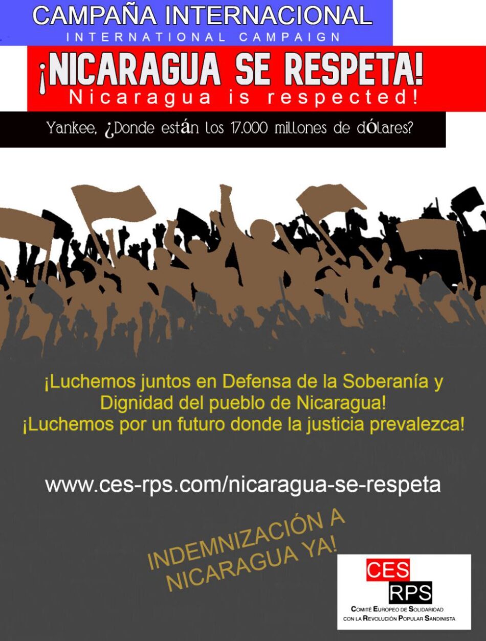 ¡Nicaragua se respeta! La deuda de los EE.UU. con Nicaragua