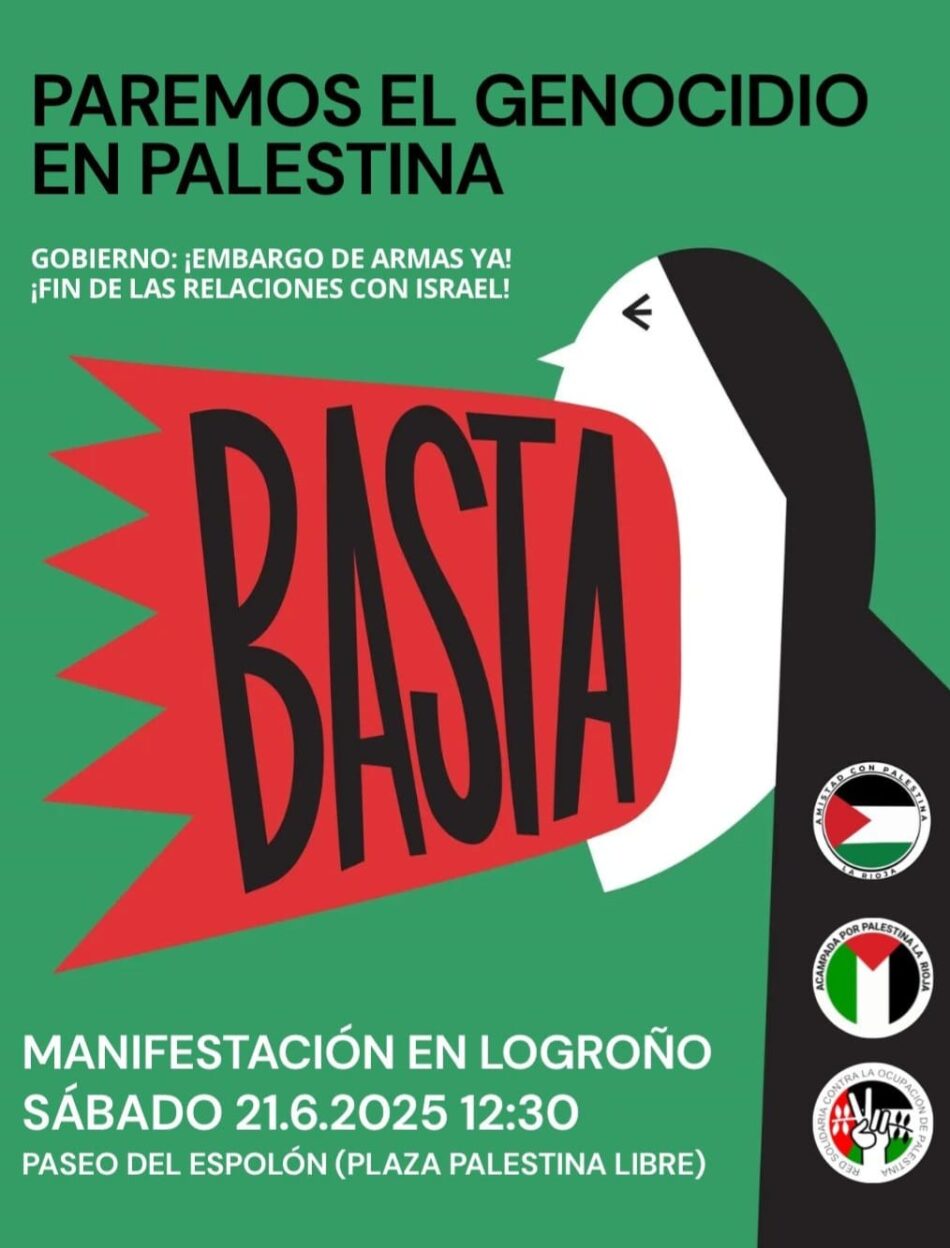 Concentración Permanente en Logroño: unas semanas llenas de actos en apoyo al pueblo palestino