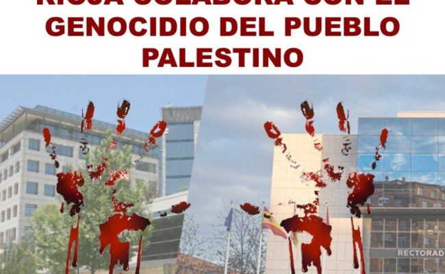 Denuncian la participación de la Universidad de La Rioja en un proyecto de investigación liderado por Technion, centro público de investigación israelí implicado en la estrategia de exterminio por hambre y bombas en Gaza