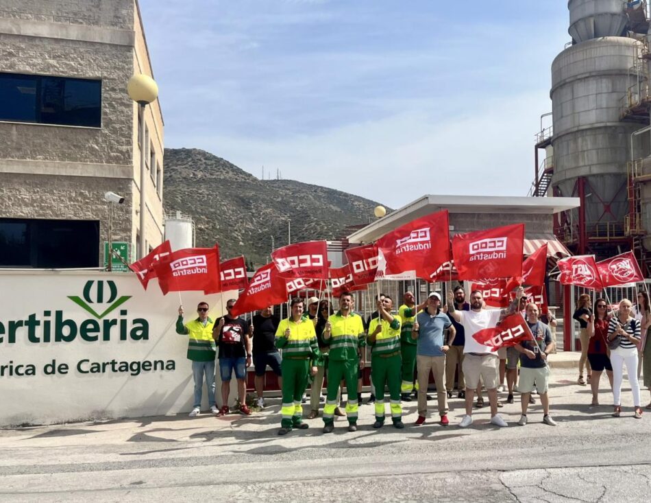 Otros diez días de huelga en las cinco fábricas de Fertiberia contra los despidos y por el futuro