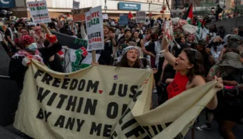 Manifestantes en Estados Unidos rechazan las agresiones de Israel a la Franja de Gaza