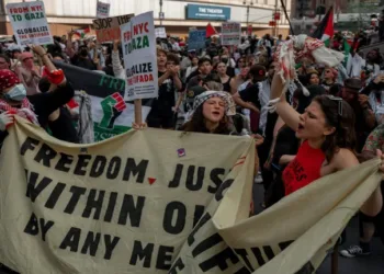 Manifestantes en Estados Unidos rechazan las agresiones de Israel a la Franja de Gaza