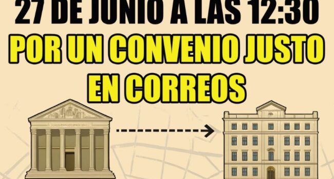 Los trabajadores de Correos estallan contra Pedro Saura y la directiva: Huelga en Correos los días 27 y 28