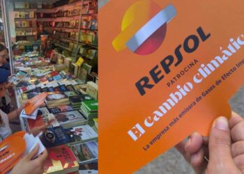 Repsol patrocina la crisis climática en la Feria del Libro de Madrid
