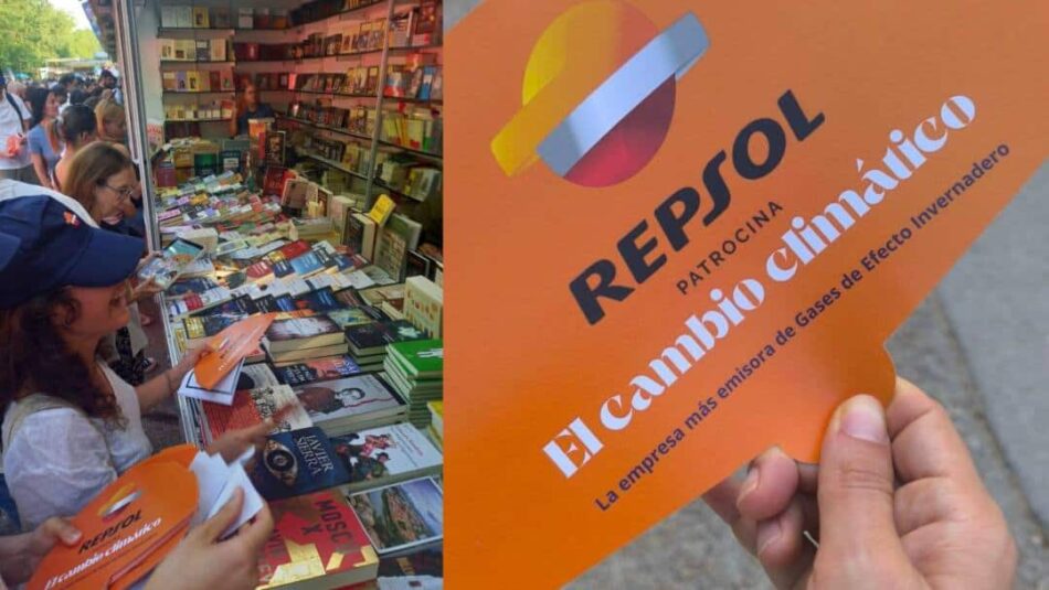 Repsol patrocina la crisis climática en la Feria del Libro de Madrid