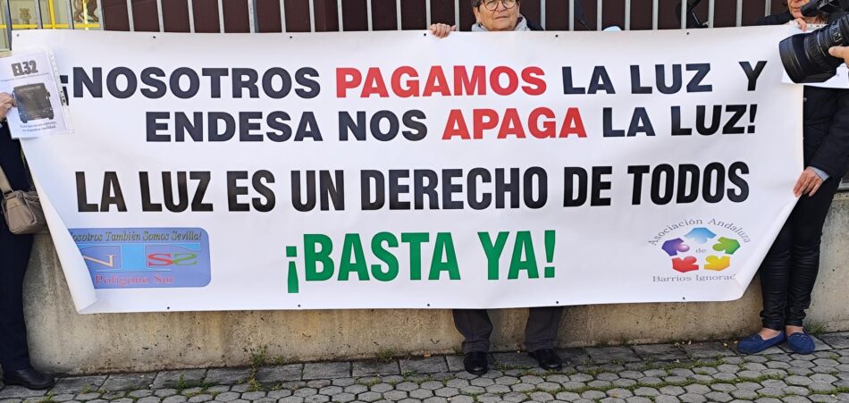 Grupo contra los Apagones en el Polígono Sur de Sevilla: «Pagar la factura no garantiza el suministro»