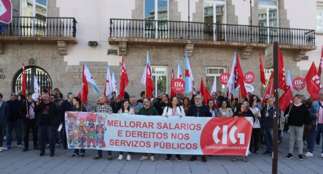 CIG-Área Pública advirte da “estafa” do pacto salarial: cando se abonen os atrasos do 0,5%, o persoal xa acumulará unha perda do 2,30%