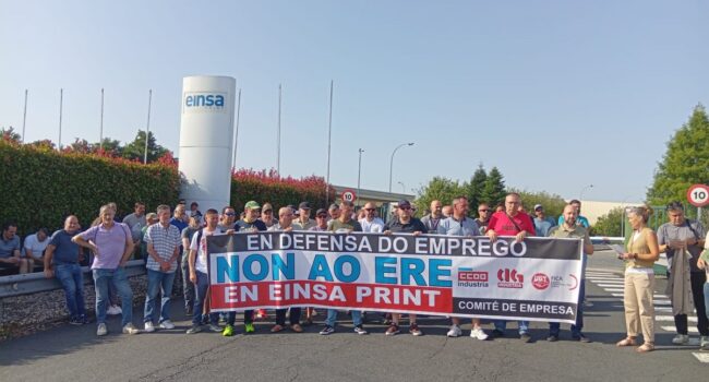 A CIG impugnará o ERE de Einsa Print por fraudulento