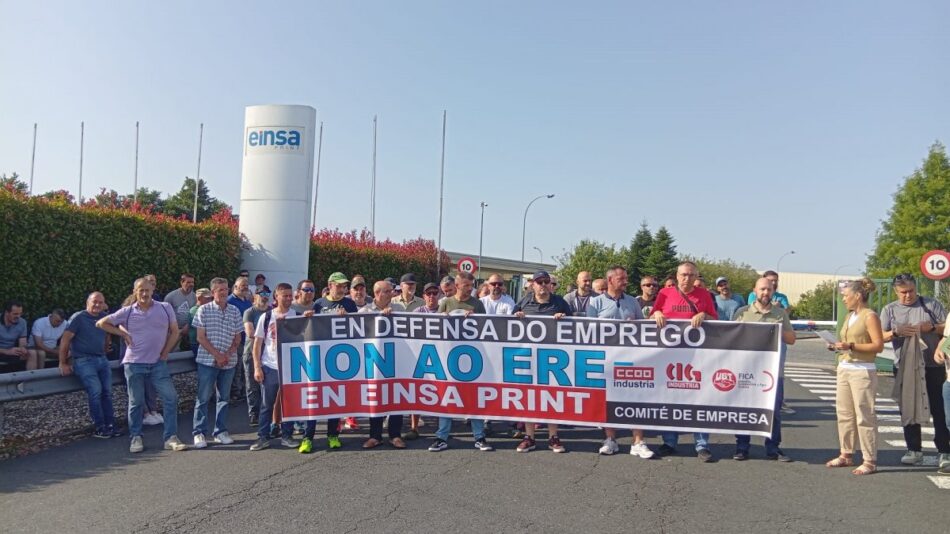 A CIG impugnará o ERE de Einsa Print por fraudulento