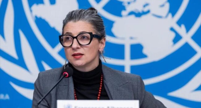 EEUU sanciona a la relatora de ONU por denunciar genocidio en Gaza