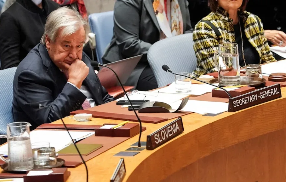 Guterres denuncia destrucción en Gaza y anexión ilegal de Cisjordania