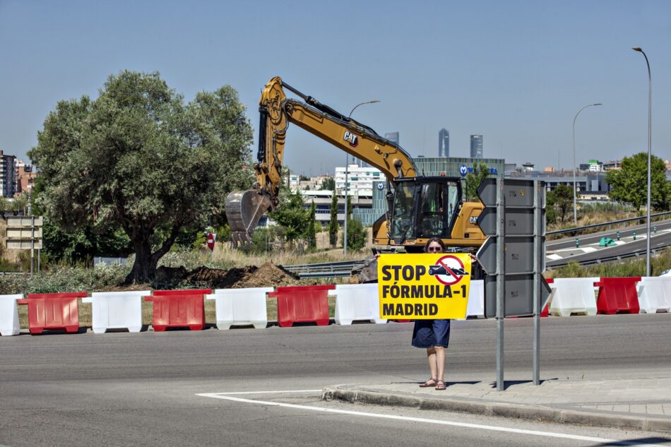 IFEMA arranca árboles en pleno verano para construir el circuito de Fórmula 1 de Madrid