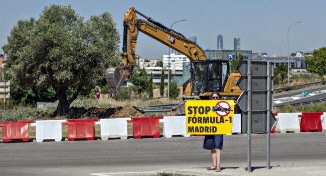 La FRAVM denuncia que Ifema arranca árboles en pleno verano para construir el circuito de Fórmula 1 de Madrid