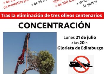 La Plataforma STOP Fórmula 1 Madrid se concentrará este lunes para protestar por las obras y la tala y eliminación de árboles
