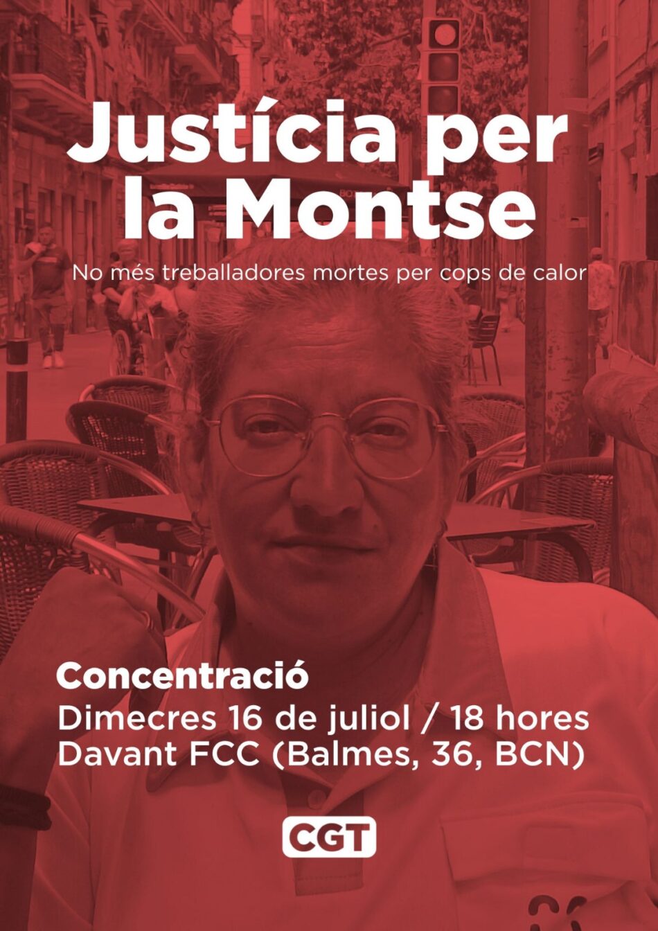 «Morir trabajando es asesinato»: Manifestación desde la empresa FCC al Ayto. de Barcelona, el 16 de julio