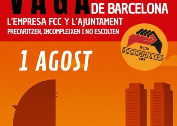 Socorristas de Barcelona en huelga indefinida frente a un servicio precarizado