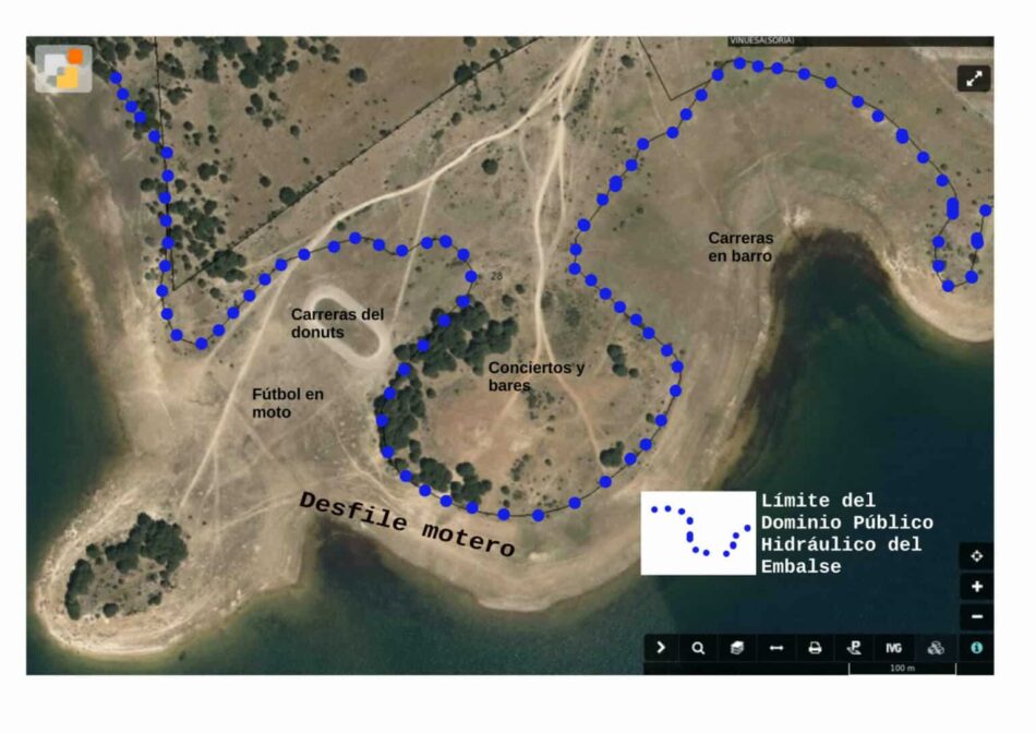 Ecologistas denuncia la celebración del Motorbeach a orillas del embalse de la Cuerda del Pozo