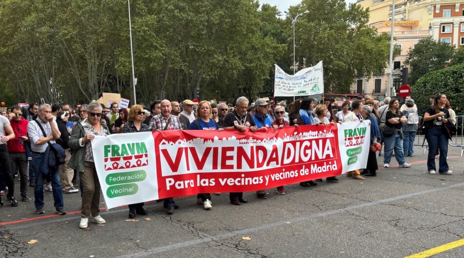 La FRAVM propone blindar la vivienda protegida en Madrid para frenar la especulación y crear un parque público estable